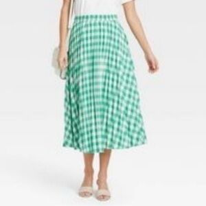 A New Day Gingham Midi Skirt